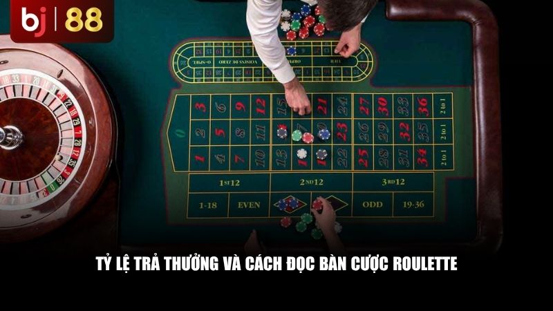 Cách Chơi Roulette Là Gì? Cùng BJ88 Tìm Hiểu Ngay Tỷ lệ trả thưởng và cách đọc bàn cược Roulette